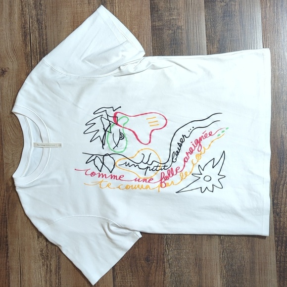 Aritzia Group by Babaton Pegasus T-Shirt Medium 100% Organic Cotton - Picture 2 of 9
